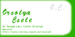 orsolya csele business card